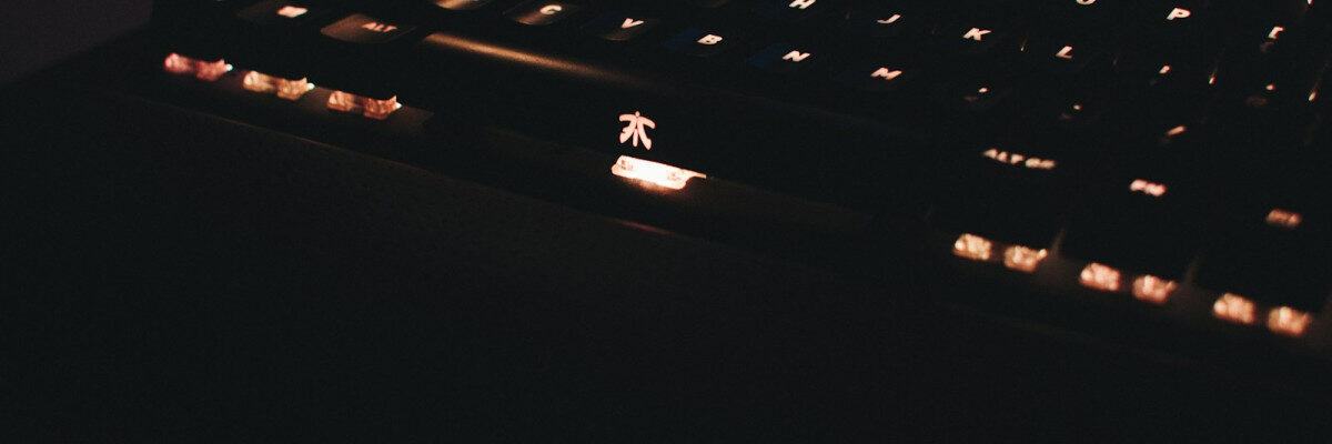 a keyboard with lights