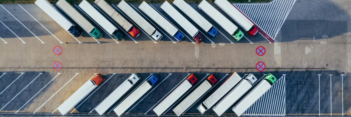 parked trucks